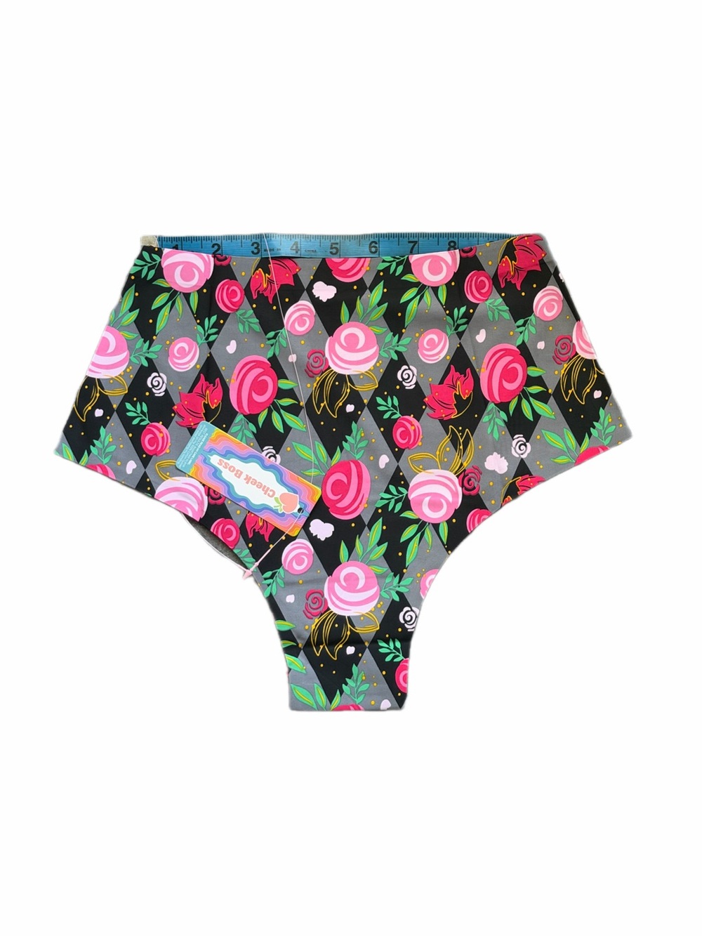 Gothic Rose Argyle Seamless Underwear Small Store Fresh